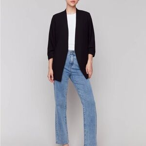 Nwt CHARLIE B crepe blazer